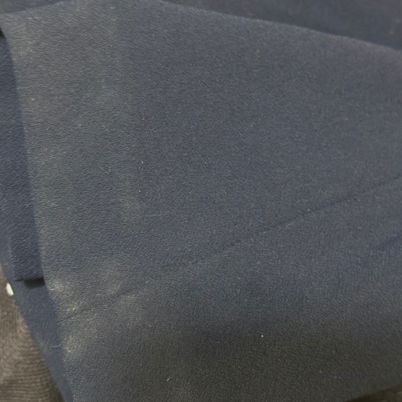 Nadine Merabi Misha Belted Long Sleeve Flare Jumpsuit Navy - Picture 9 of 9